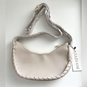 JULES KAE Natural Shay Vegan Leather Mini Crossbody Purse NWT